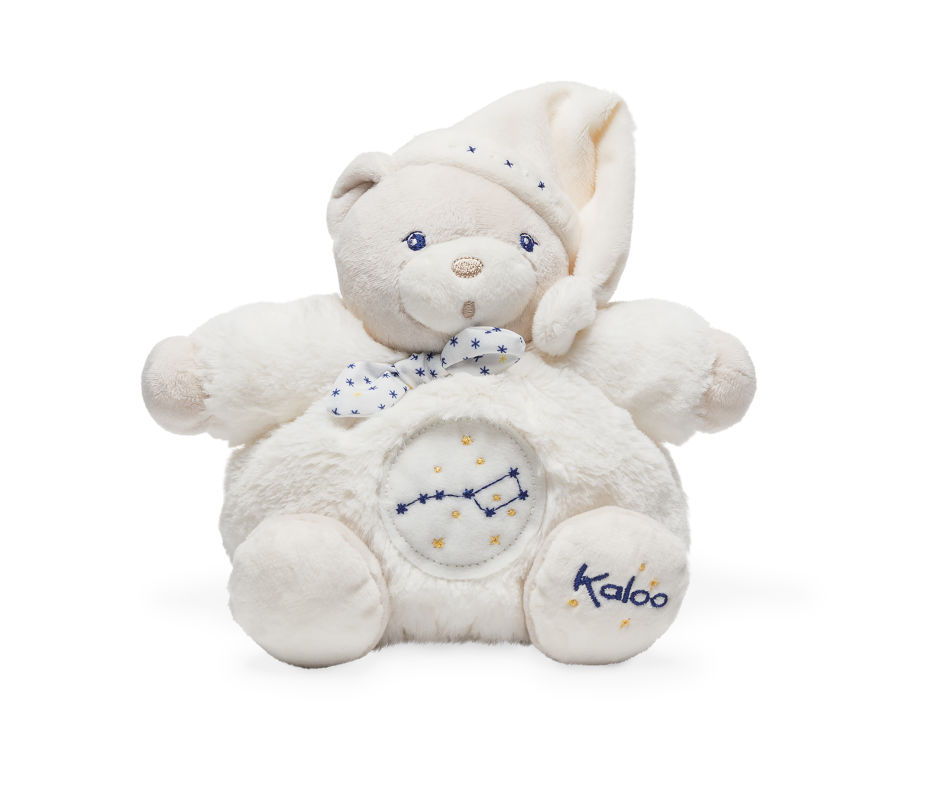  petite etoile baby comforter bear fur white 18 cm 